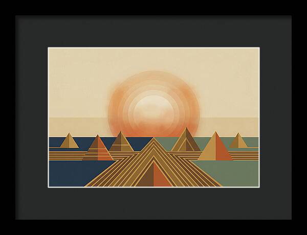 Harvest Moon Over Pyramids