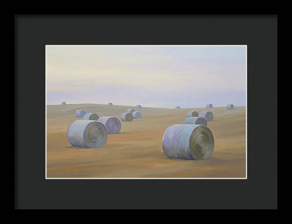 Harvested Fields At Dusk