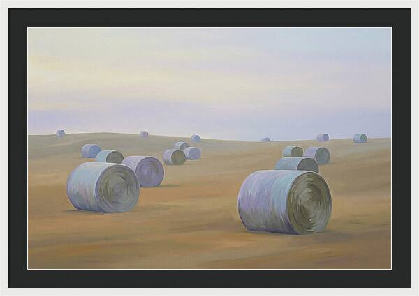 Harvested Fields At Dusk