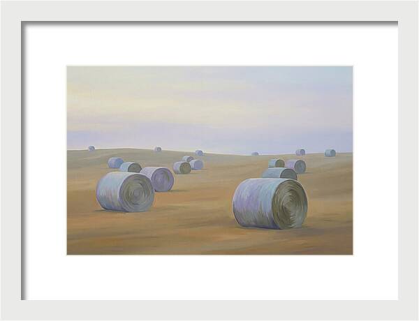 Harvested Fields At Dusk