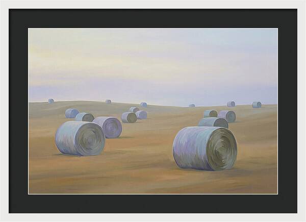 Harvested Fields At Dusk