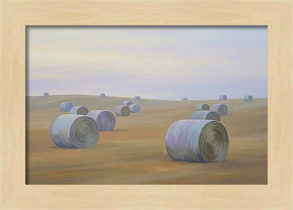 Harvested Fields At Dusk