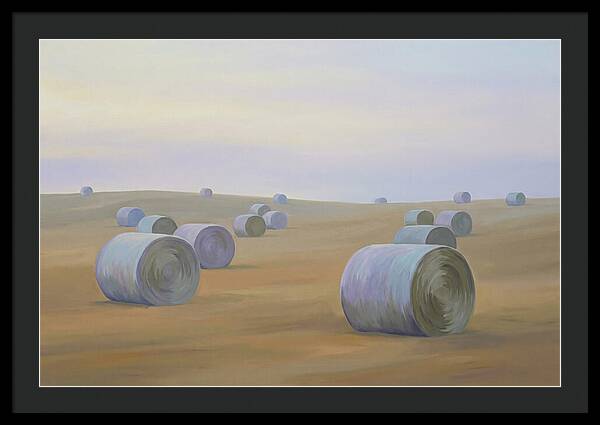 Harvested Fields At Dusk