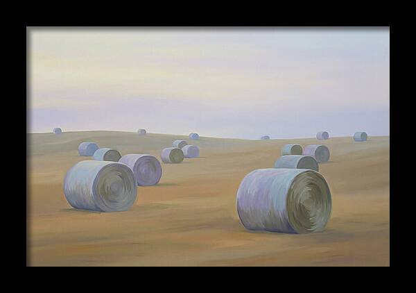 Harvested Fields At Dusk