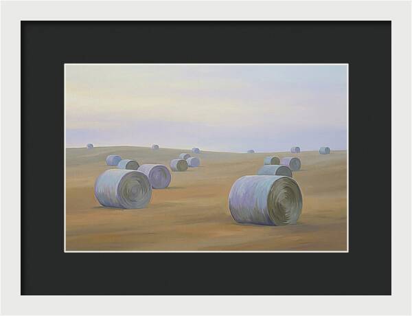 Harvested Fields At Dusk