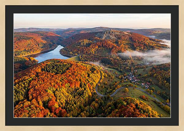 Harz Mountains In Autumn Splendor