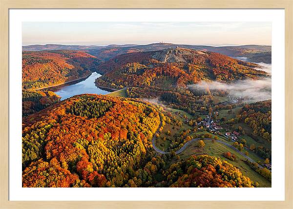 Harz Mountains In Autumn Splendor