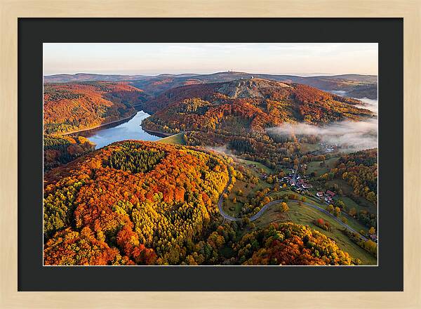 Harz Mountains In Autumn Splendor