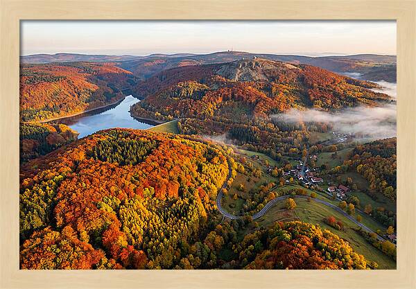 Harz Mountains In Autumn Splendor