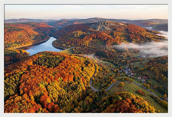 Harz Mountains In Autumn Splendor