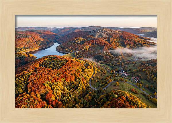 Harz Mountains In Autumn Splendor