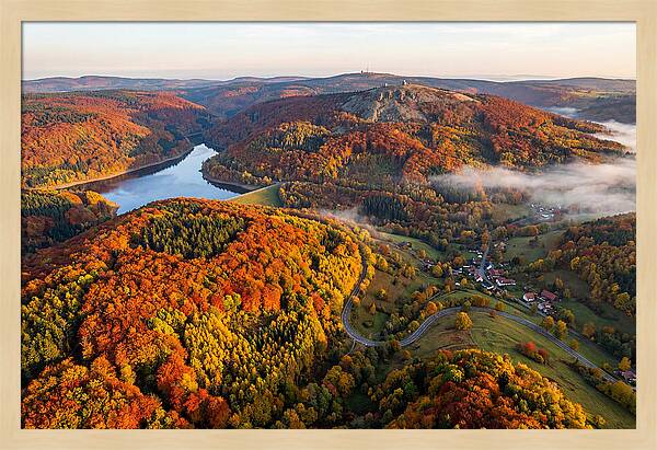 Harz Mountains In Autumn Splendor