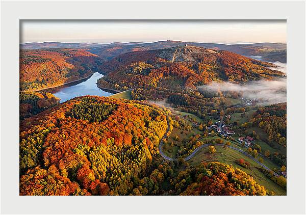 Harz Mountains In Autumn Splendor