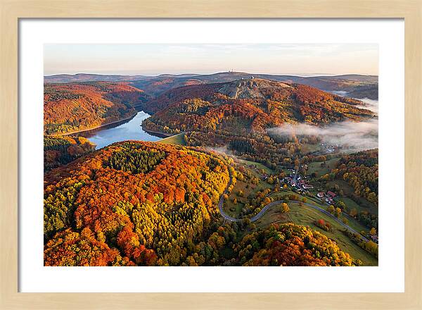 Harz Mountains In Autumn Splendor