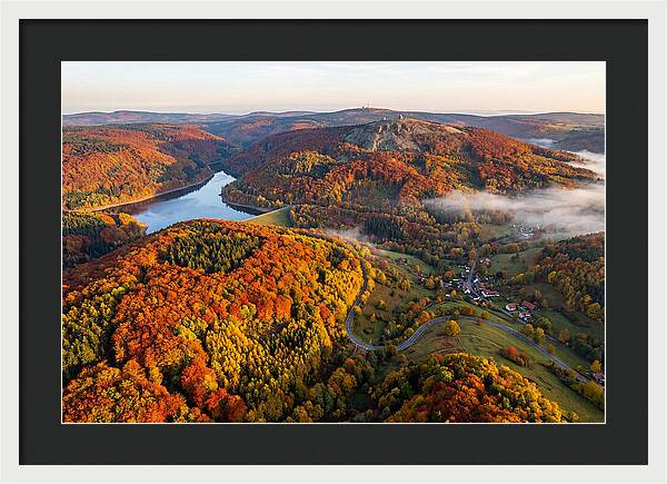 Harz Mountains In Autumn Splendor