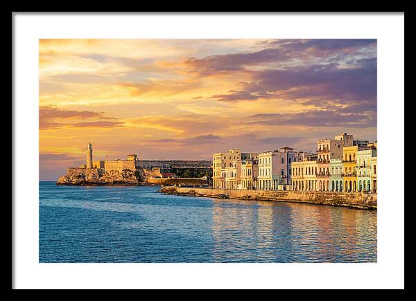 Havana Skyline At Golden Hour