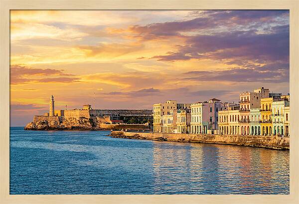 Havana Skyline At Golden Hour