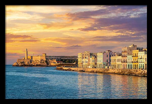 Havana Skyline At Golden Hour