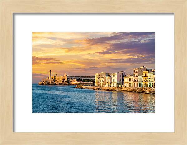 Havana Skyline At Golden Hour