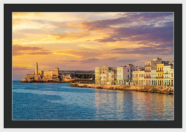 Havana Skyline At Golden Hour