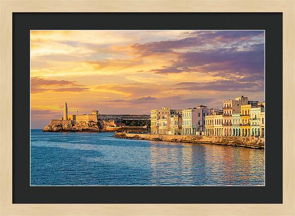 Havana Skyline At Golden Hour