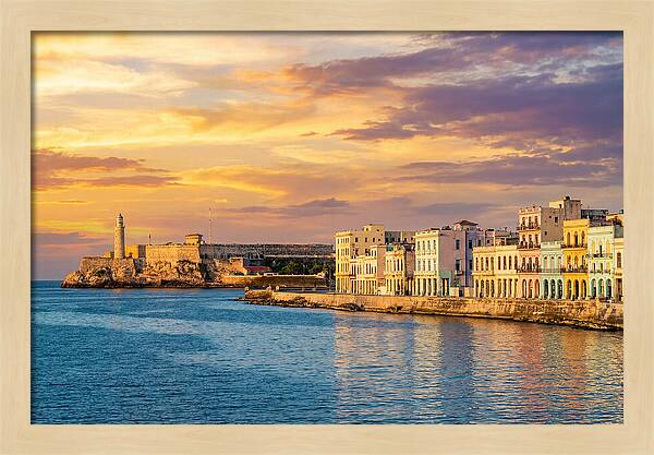 Havana Skyline At Golden Hour
