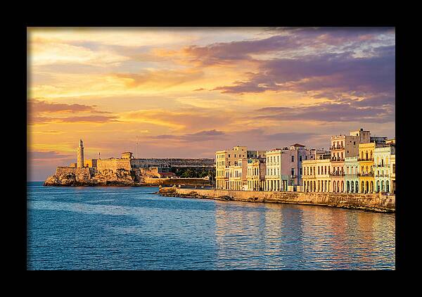 Havana Skyline At Golden Hour