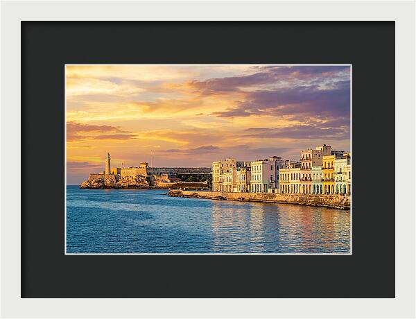 Havana Skyline At Golden Hour