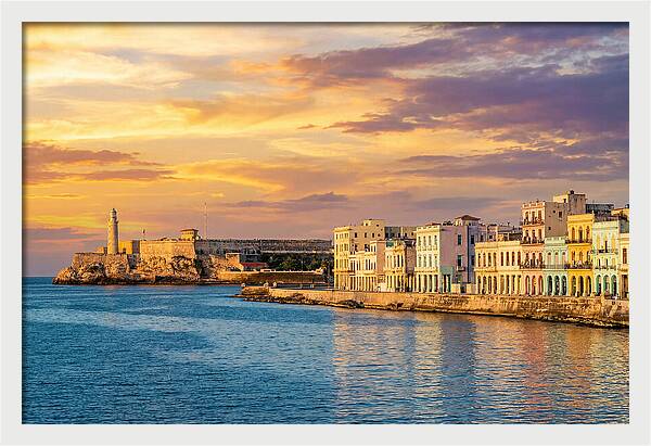Havana Skyline At Golden Hour