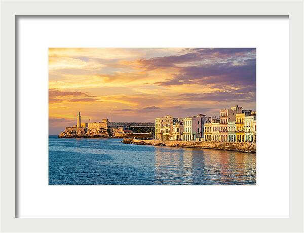 Havana Skyline At Golden Hour