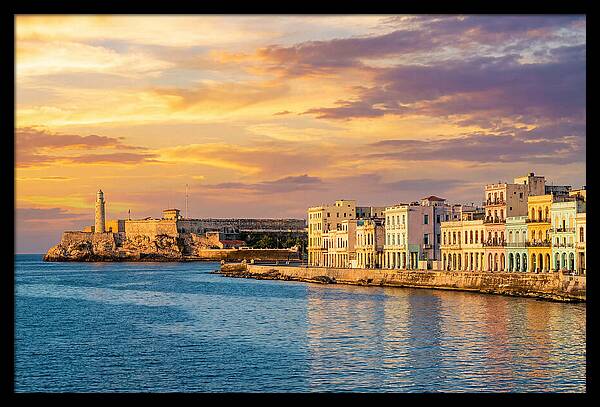 Havana Skyline At Golden Hour