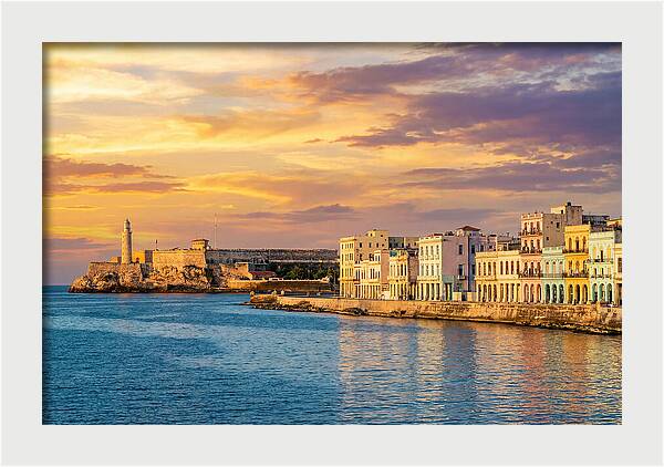 Havana Skyline At Golden Hour
