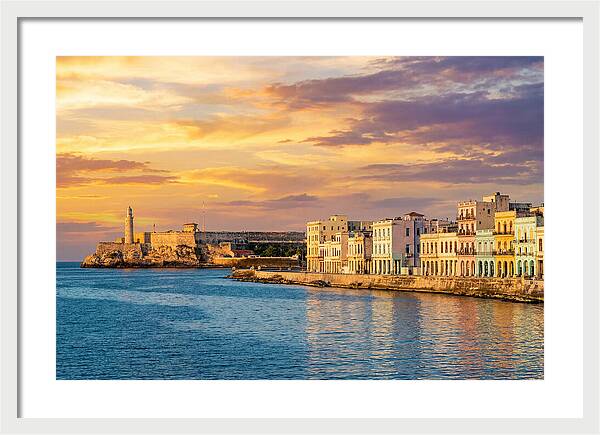 Havana Skyline At Golden Hour