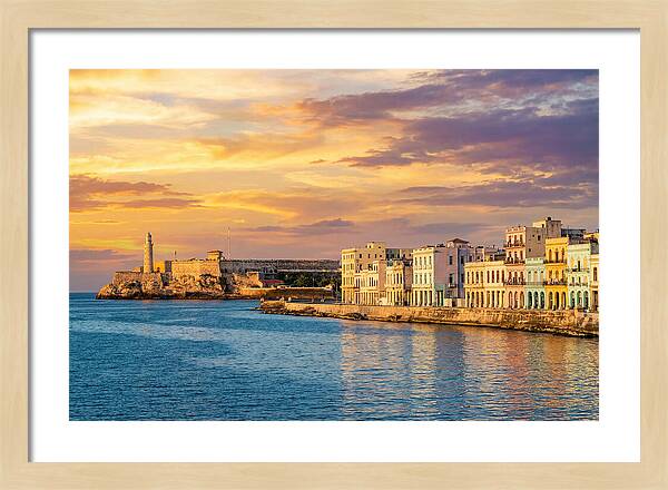 Havana Skyline At Golden Hour