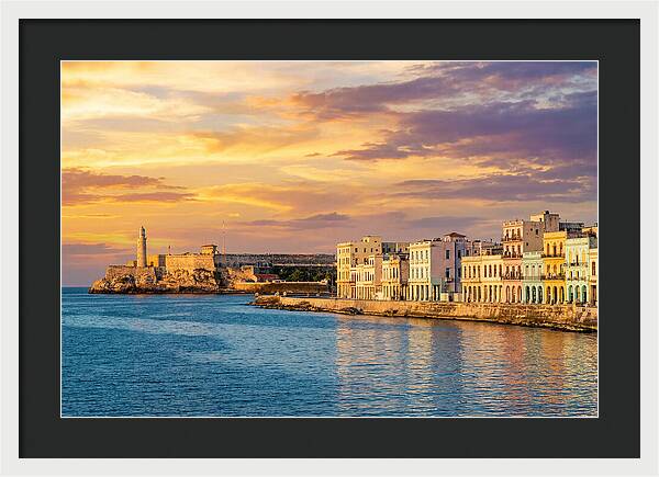 Havana Skyline At Golden Hour