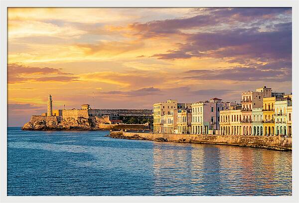 Havana Skyline At Golden Hour