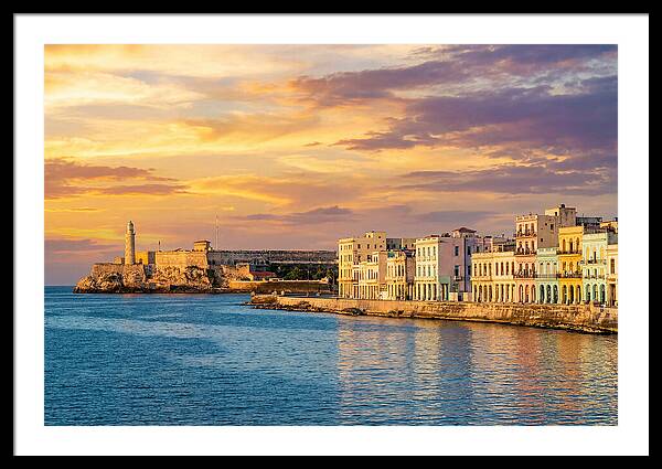 Havana Skyline At Golden Hour