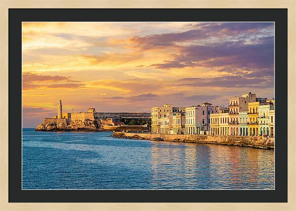 Havana Skyline At Golden Hour