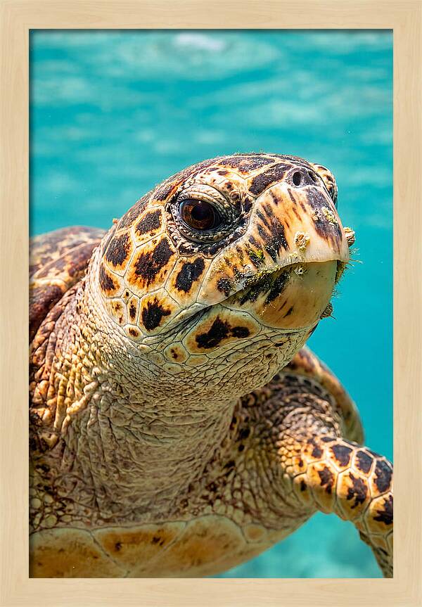 Hawksbill Sea Turtle Closeup