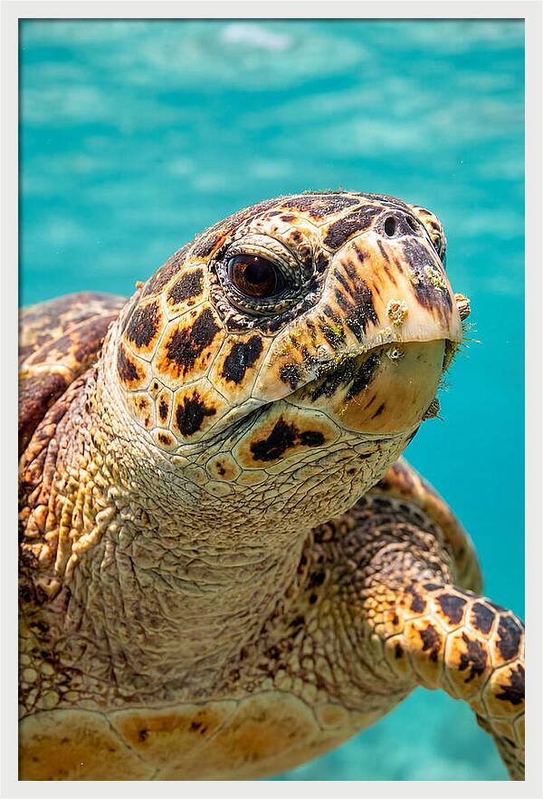 Hawksbill Sea Turtle Closeup