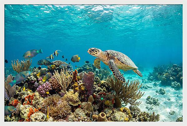 Hawksbill Sea Turtle Serenity