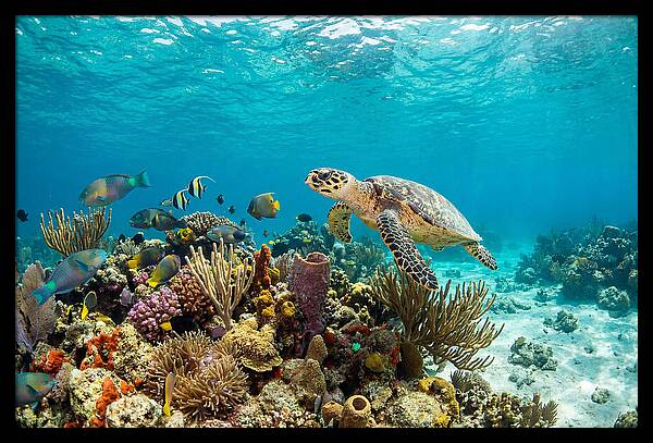 Hawksbill Sea Turtle Serenity