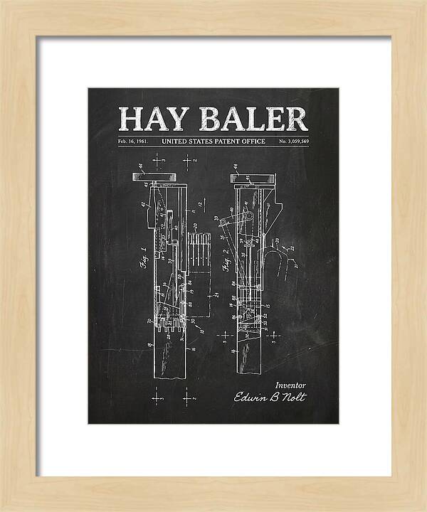 Hay Baler Chalkboard Patent Us3059569a