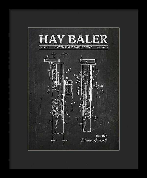 Hay Baler Chalkboard Patent Us3059569a
