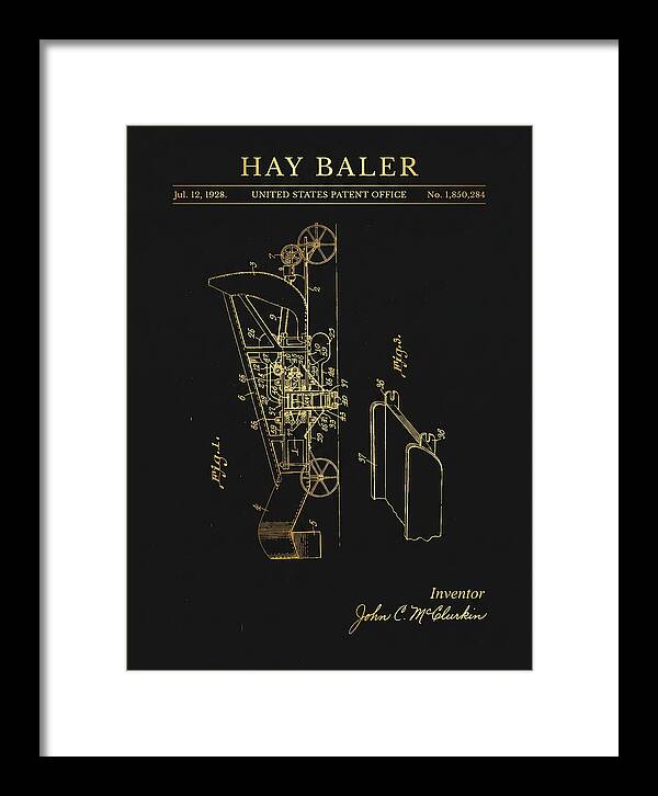Hay Baler Gold Patent Us1850284a