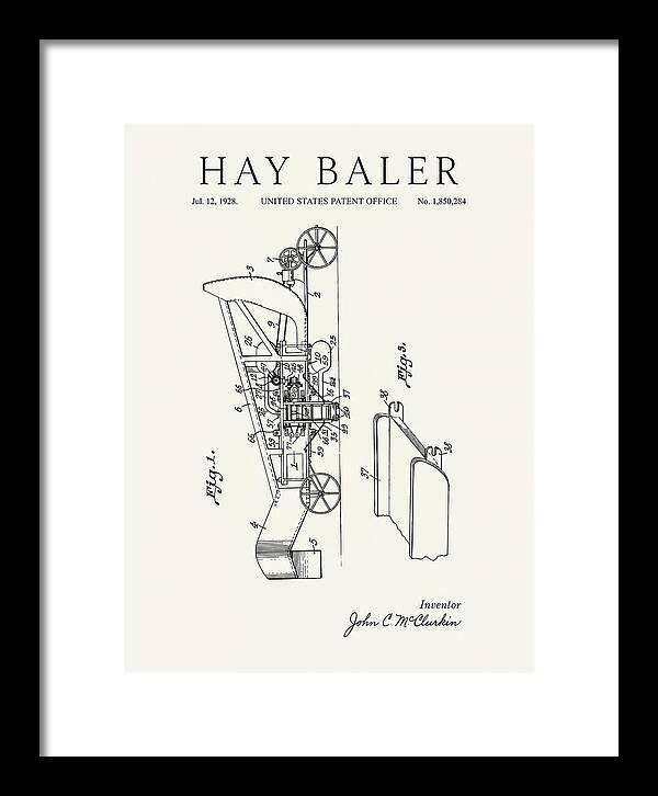 Hay Baler Minimalist Patent Us1850284a