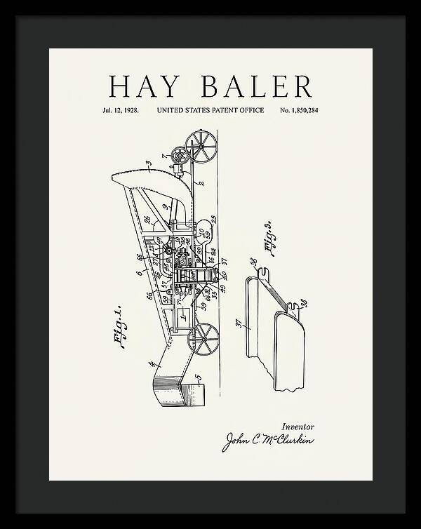 Hay Baler Minimalist Patent Us1850284a