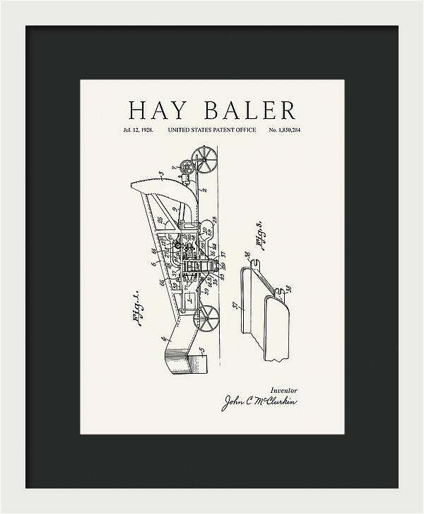 Hay Baler Minimalist Patent Us1850284a