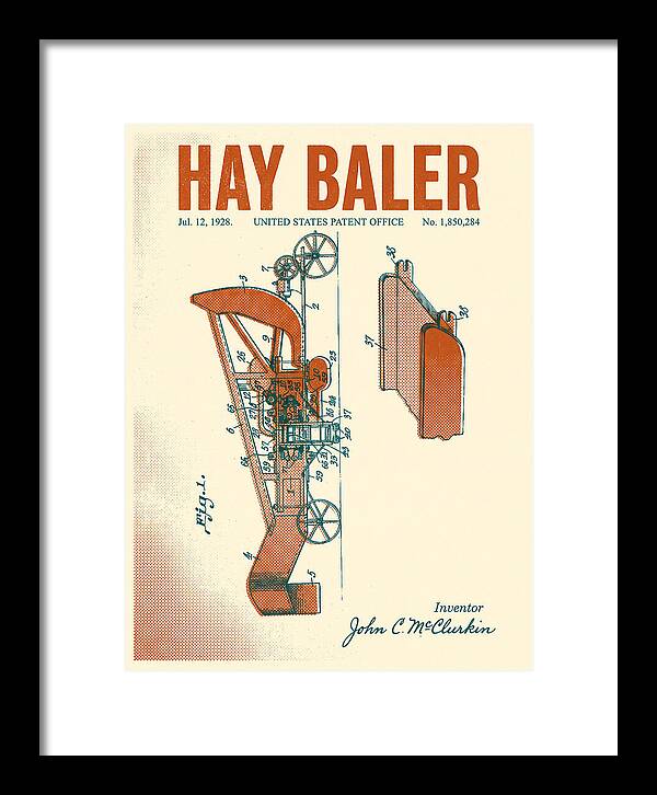Hay Baler Retro Patent Us1850284a