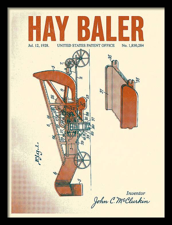 Hay Baler Retro Patent Us1850284a